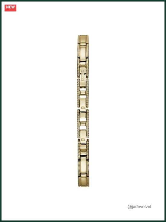 GUESS Petite Silver-Tone Crystal Bracelet Watch, Roman Numerals, 22mm Quartz